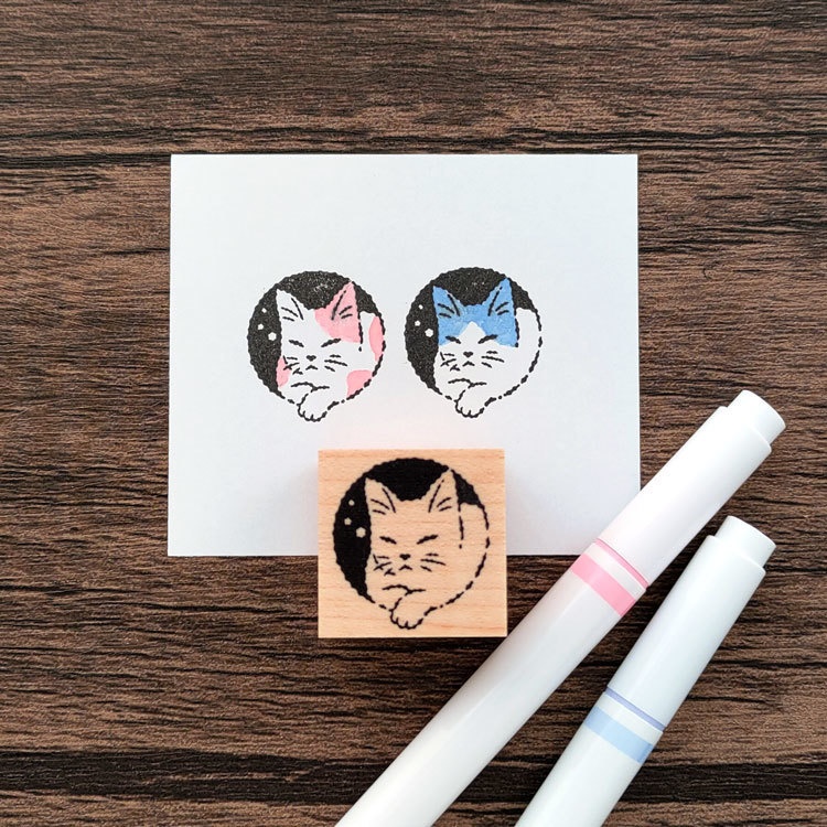 猫 ラバースタンプ