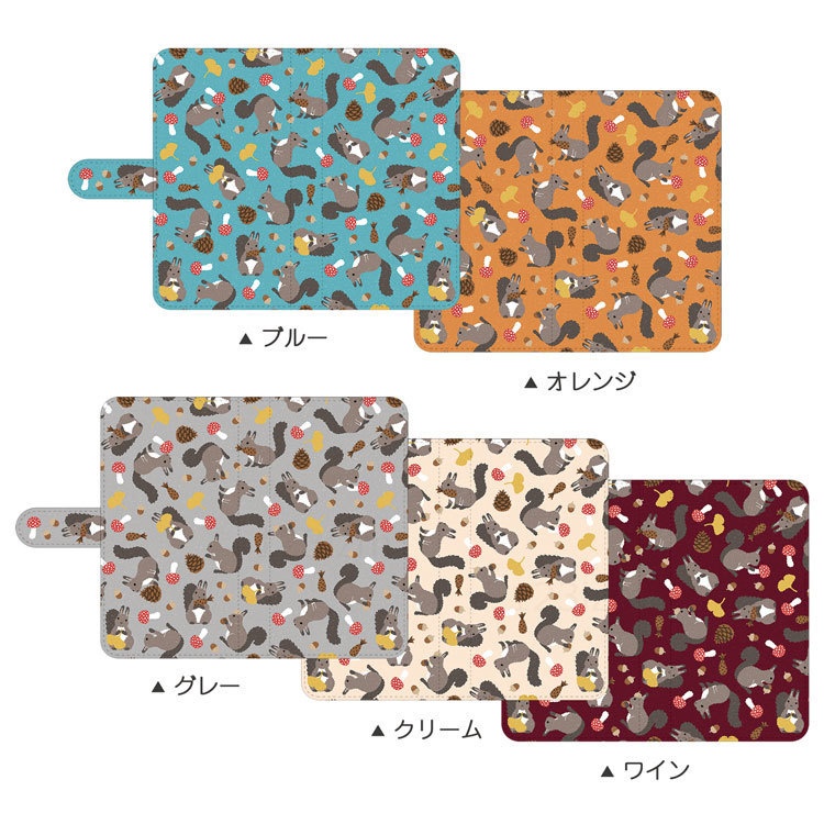 エゾリス 手帳型スマホケース