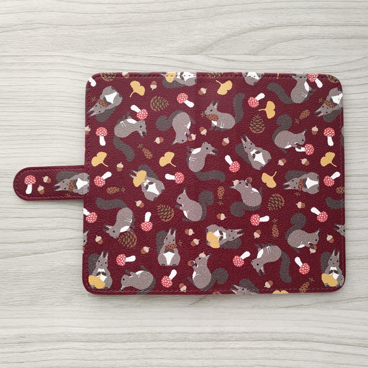 エゾリス 手帳型スマホケース