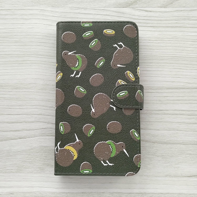 キウイなキーウィ 手帳型スマホケース