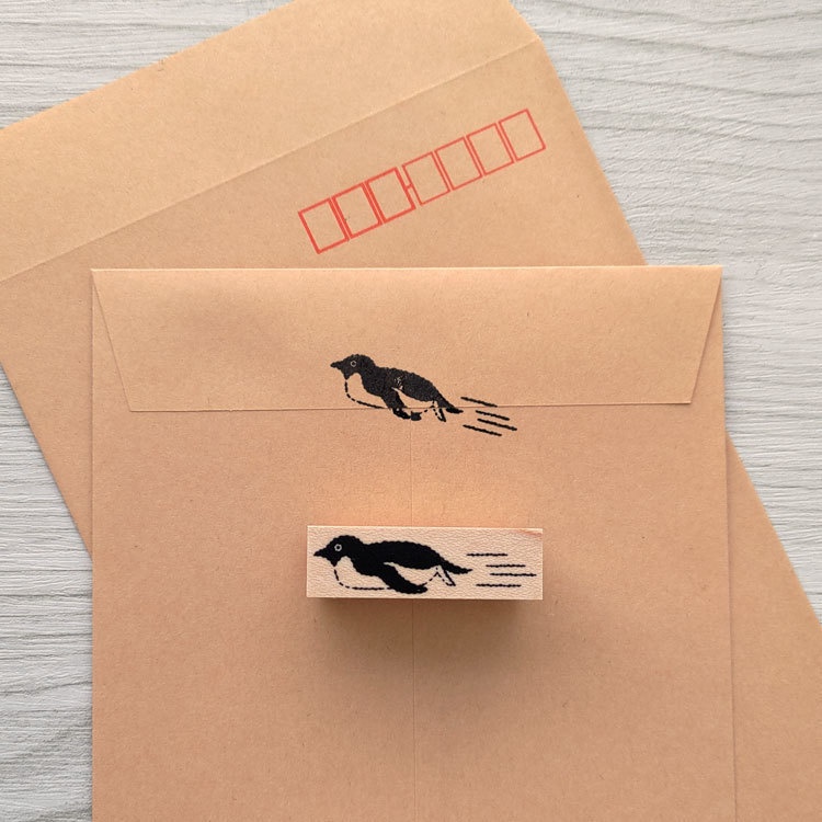 滑るアデリー ラバースタンプ