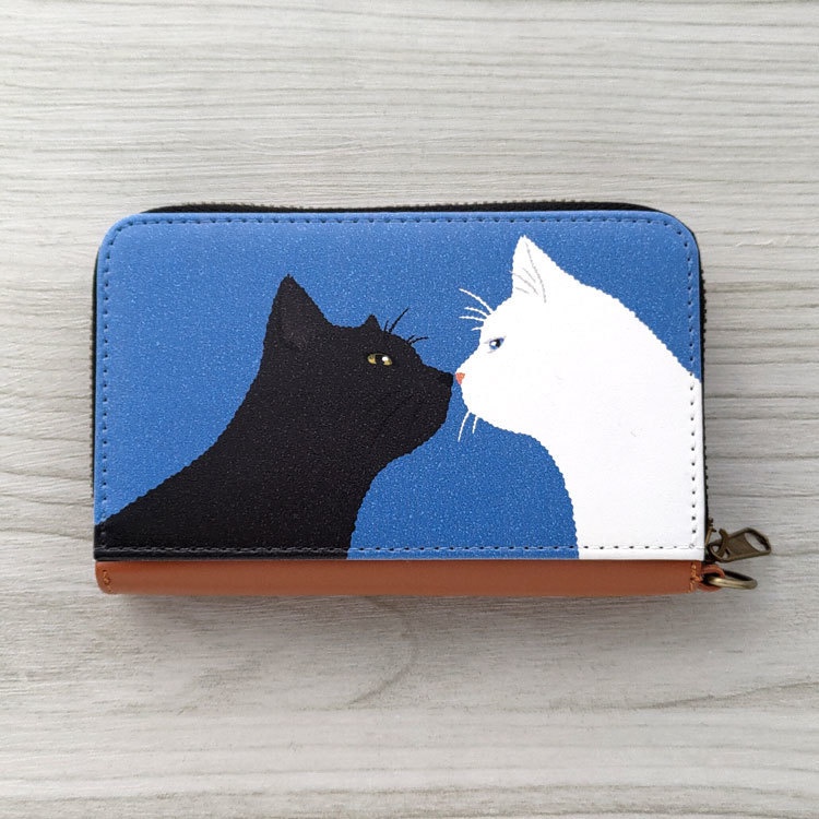 黒と白 パス&コインケース