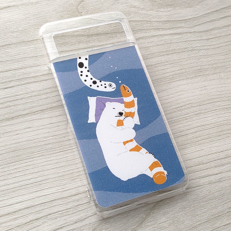 眠りシロクマ スマホケース
