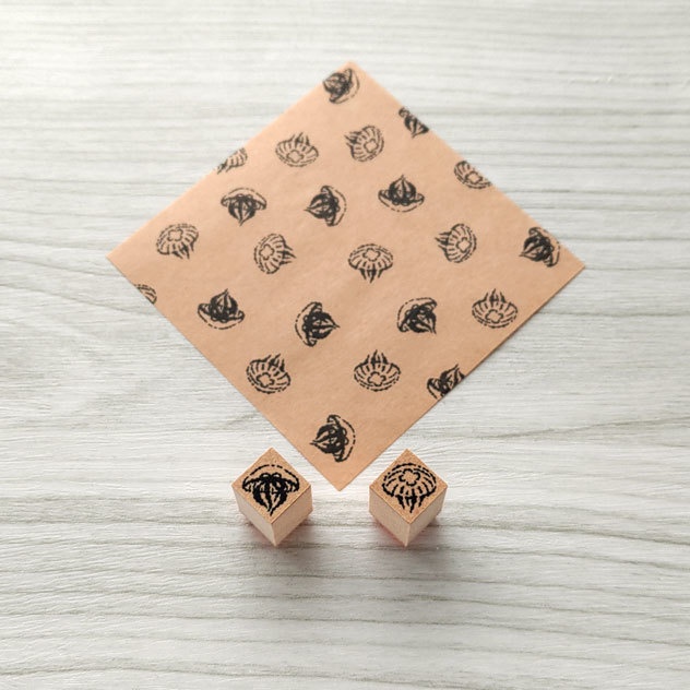 ミズクラゲ (2個セット) ラバースタンプ