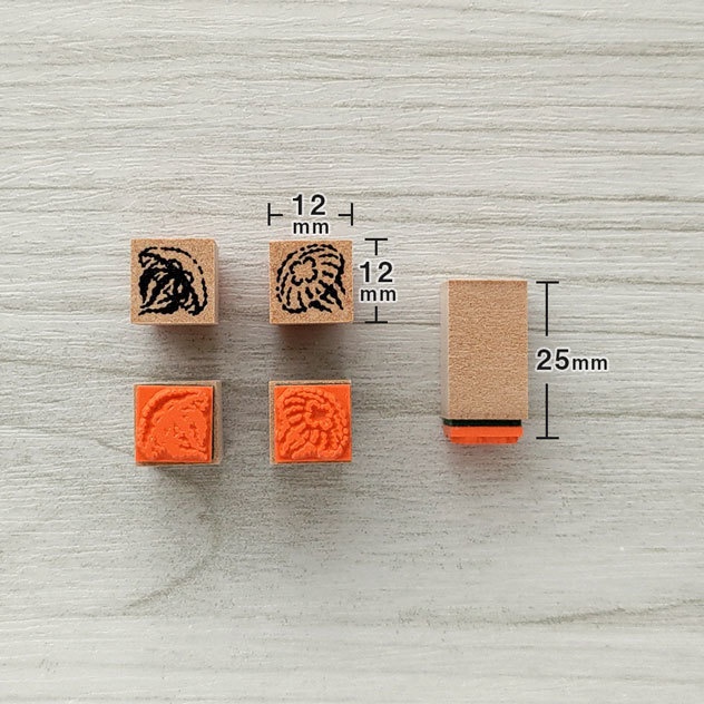 ミズクラゲ (2個セット) ラバースタンプ