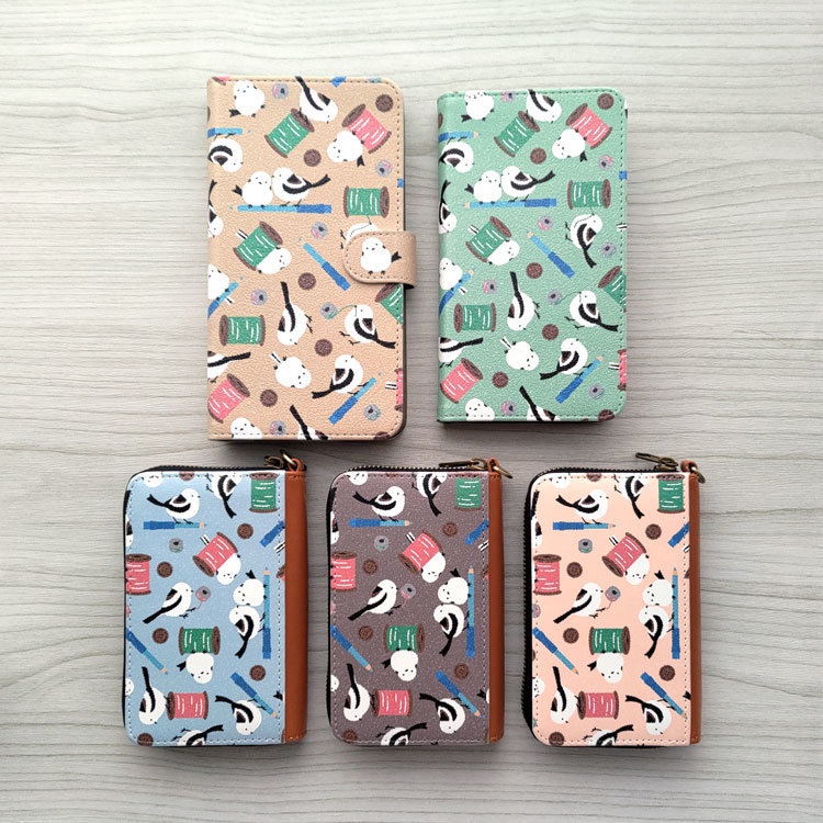 シマエナガ お裁縫 パス&コインケース