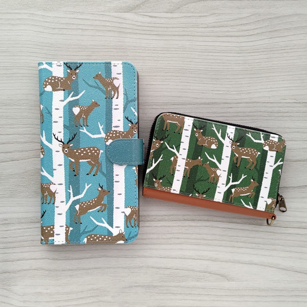 エゾシカ 手帳型スマホケース