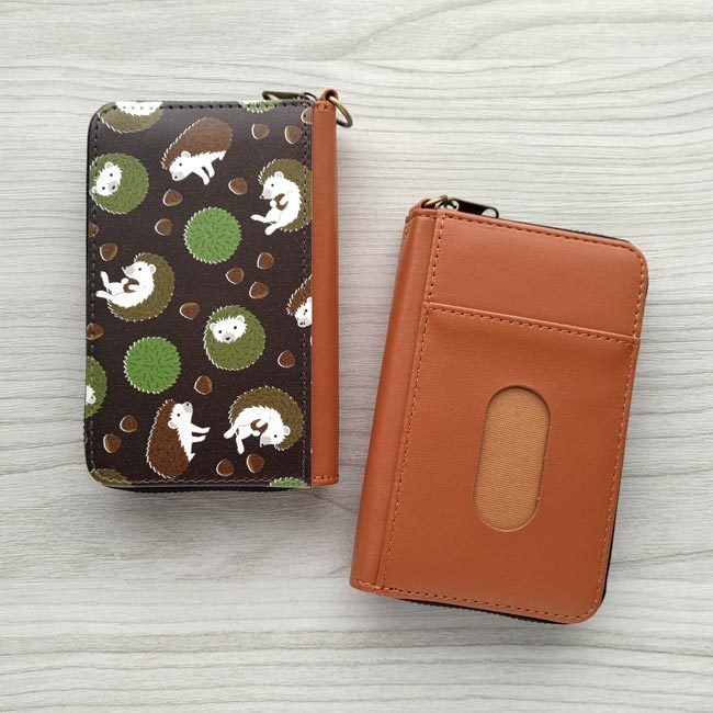 栗とハリネズミ パス&コインケース