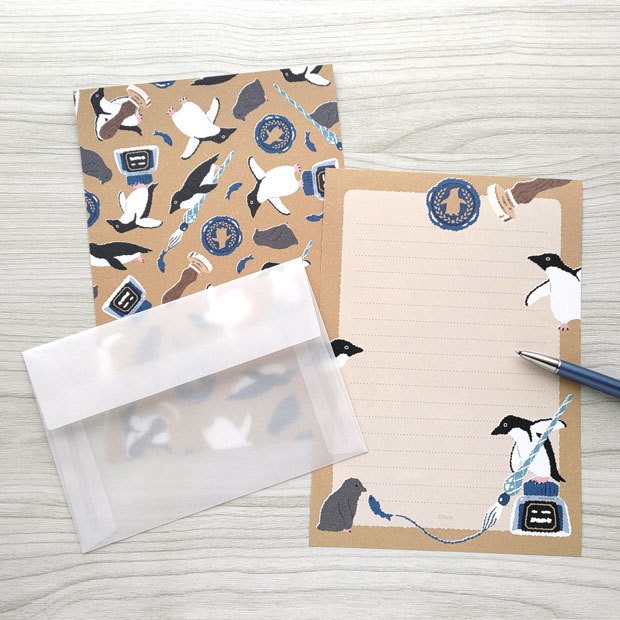 文具アデリーペンギン レターセット