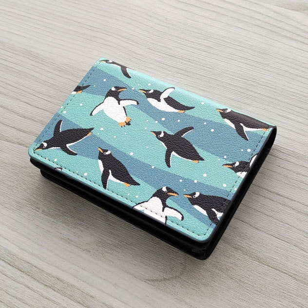 泳ぐジェンツーペンギン 名刺入れ
