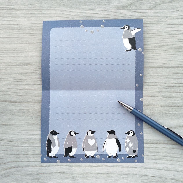 コウテイペンギン雛換羽 レターセット