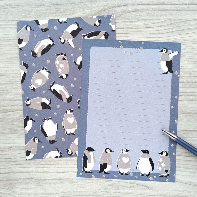 コウテイペンギン雛換羽 レターセット