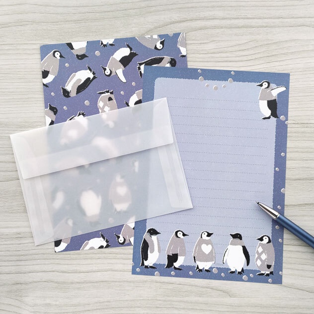 コウテイペンギン雛換羽 レターセット