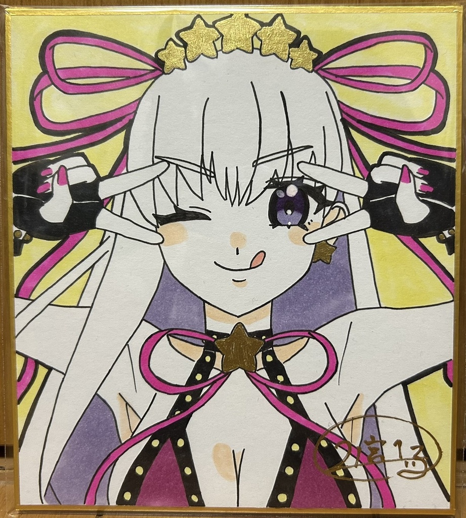 【FGO】手描きミニ色紙