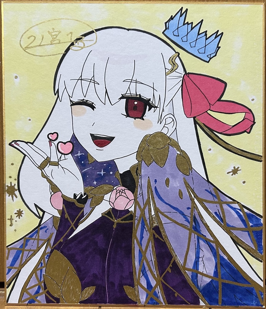 【FGO】手描き色紙【カーマ】