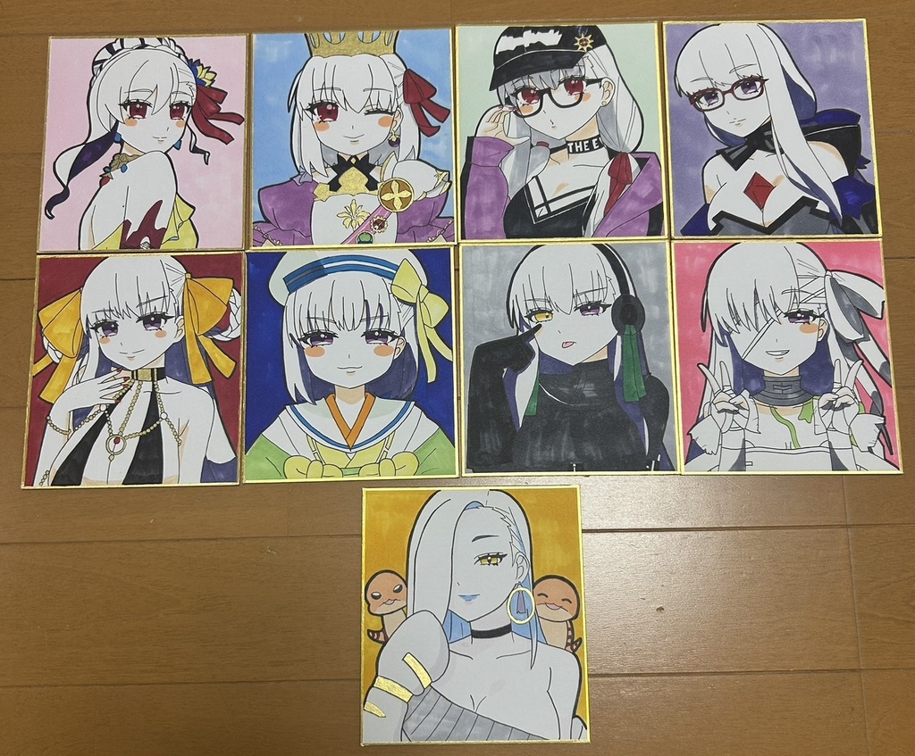 【FGO】手描きミニ色紙【全9種】