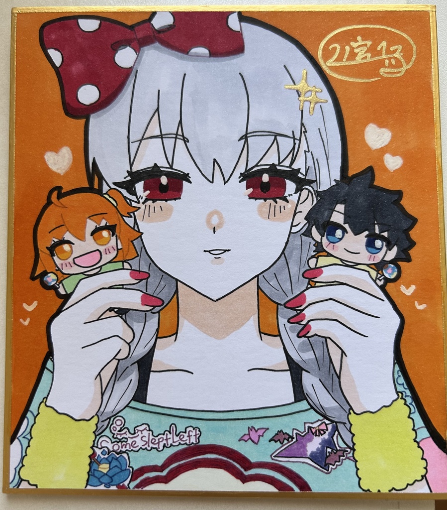 【FGO】手描きミニ色紙【全5種】