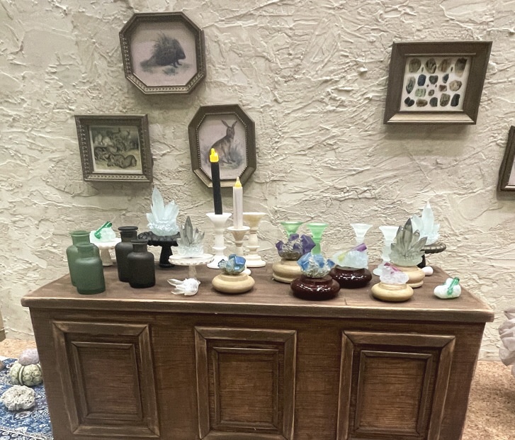 ミニチュア博物画と額縁セット