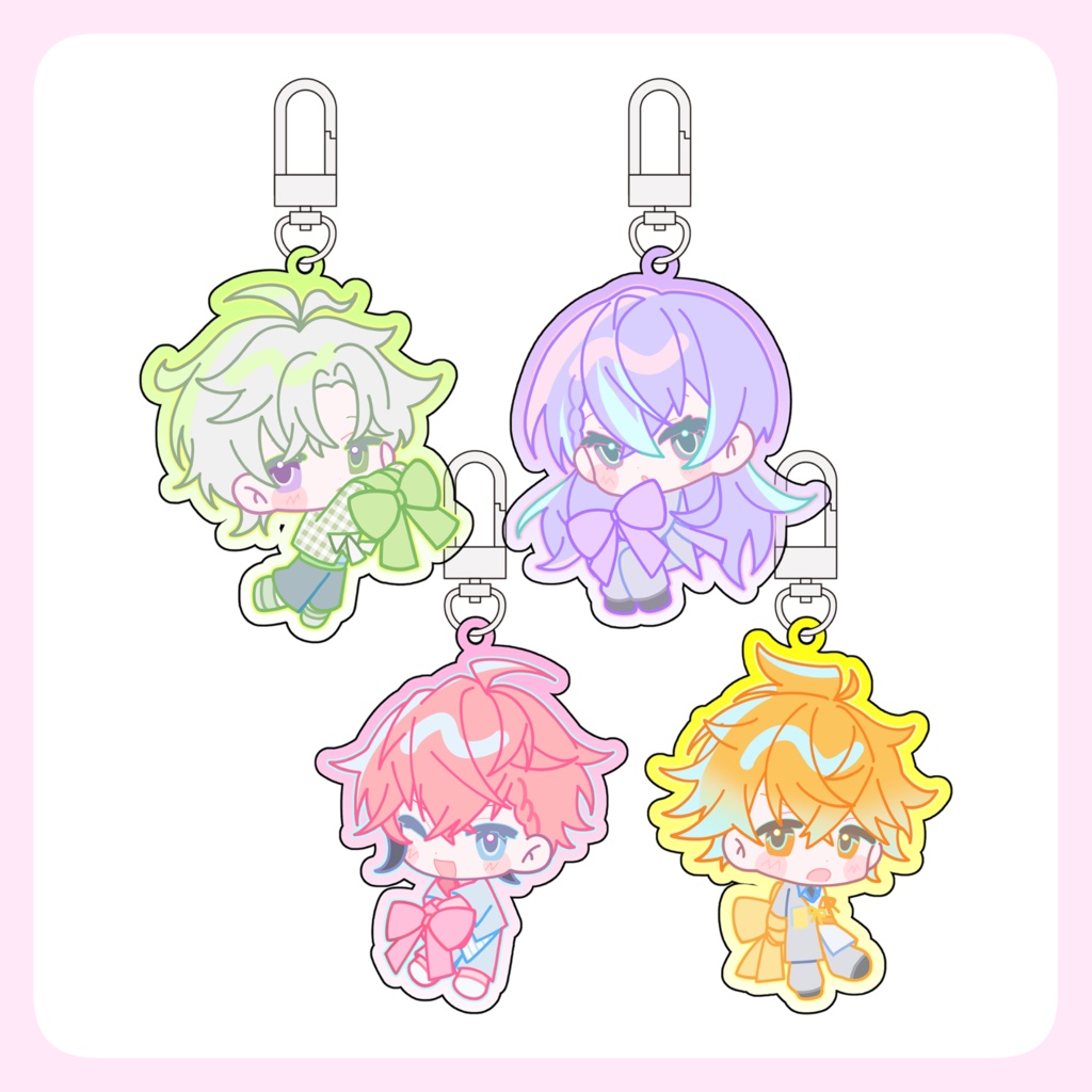 【非公式】Ribbon modea アクリルキーホルダー