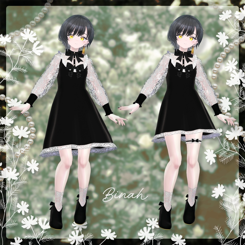 【4アバター対応】ゴシックワンピース