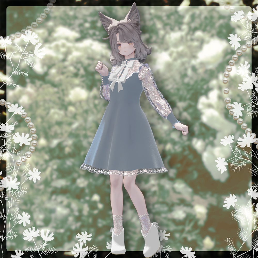 【4アバター対応】ゴシックワンピース