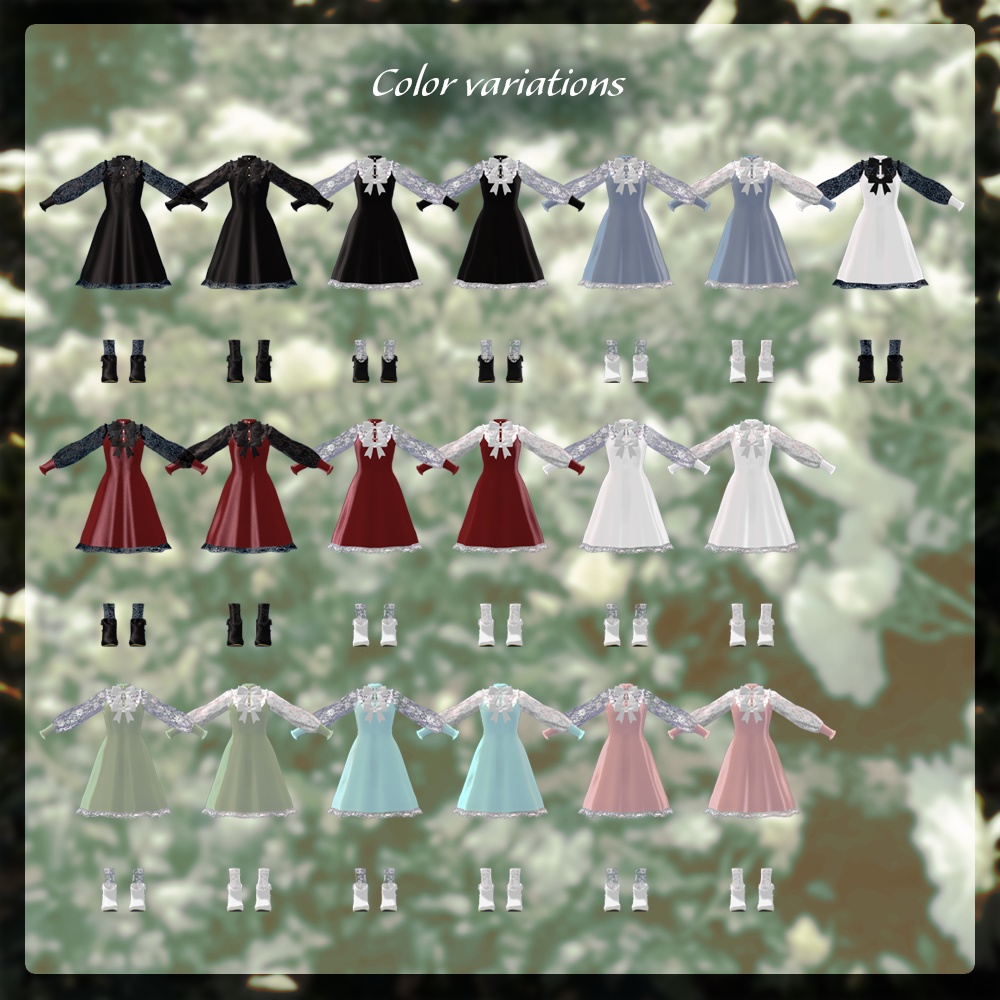 【4アバター対応】ゴシックワンピース