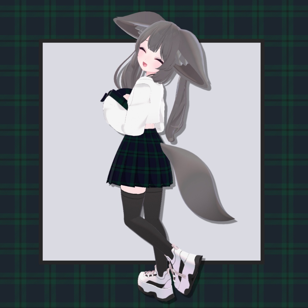 【汎用・VRChatアバター改変】シームレス タータンチェック PBR テクスチャセット