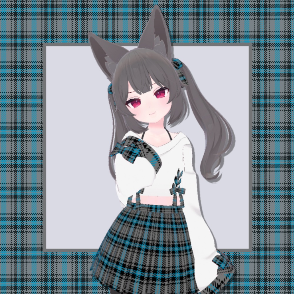 【汎用・VRChatアバター改変】シームレス タータンチェック PBR テクスチャセット