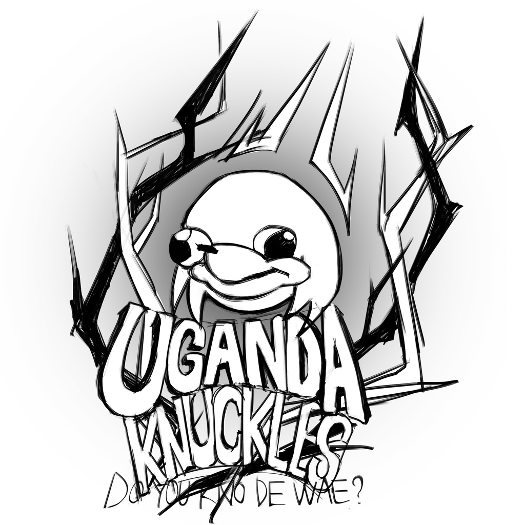 Uganda Knuckles tatoo