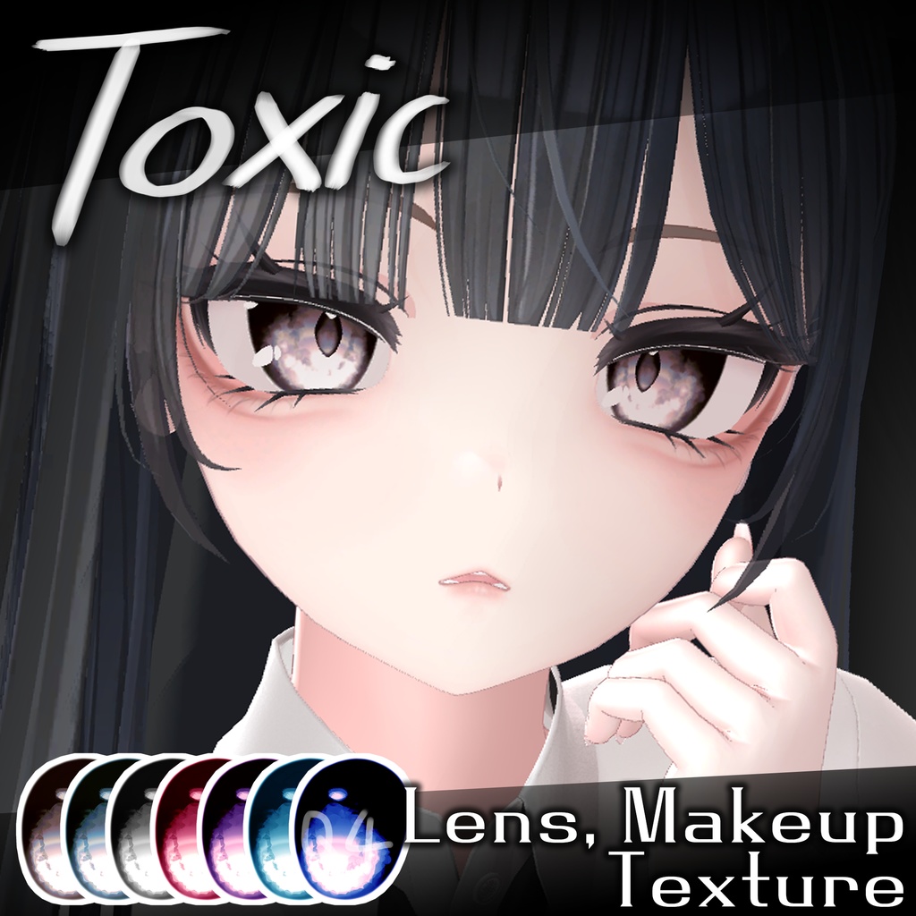 [SELESTIA] Toxic_eye lens, makeup texture
