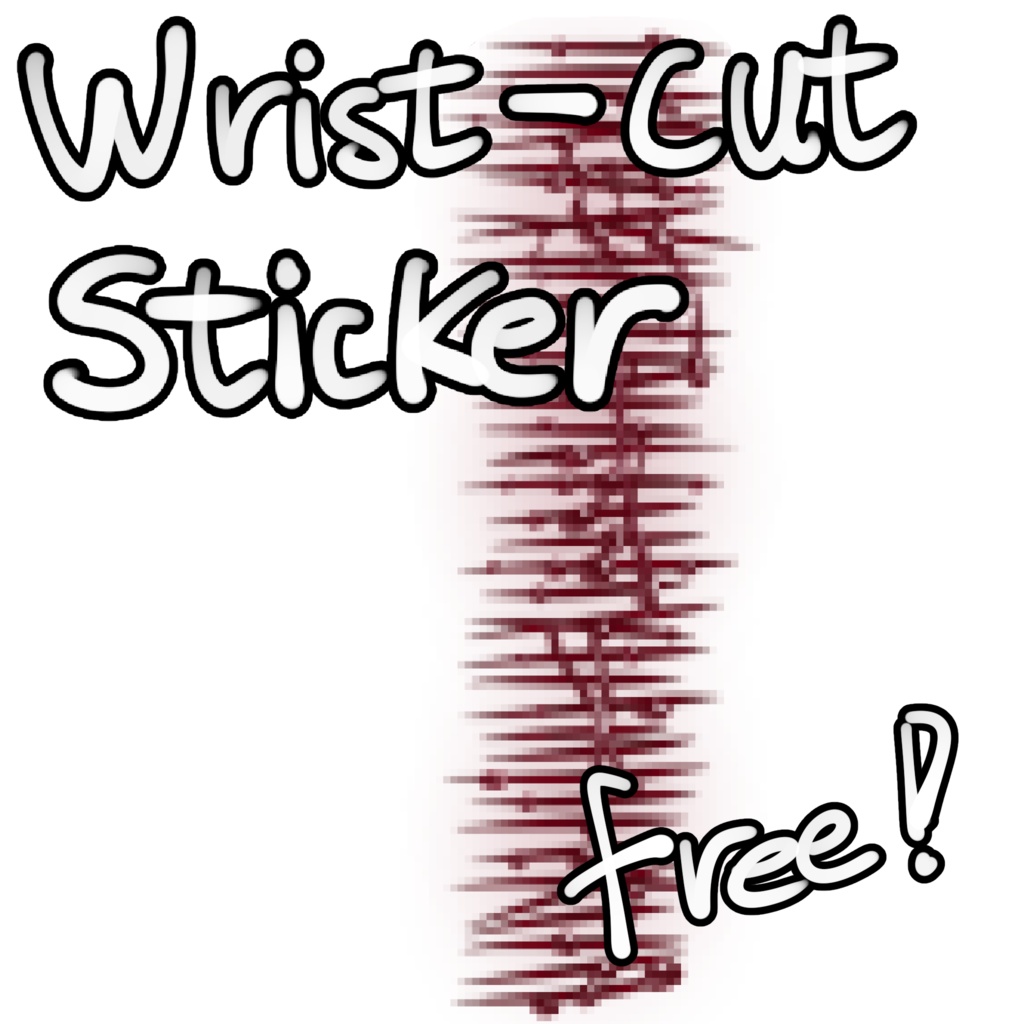 Wrist-cut sticker texture