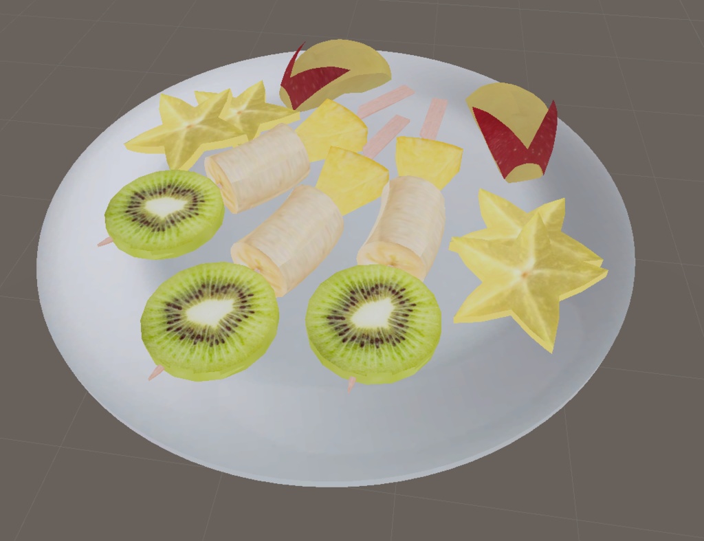 과일꼬치 (フルーツ串, Fruit skewers)
