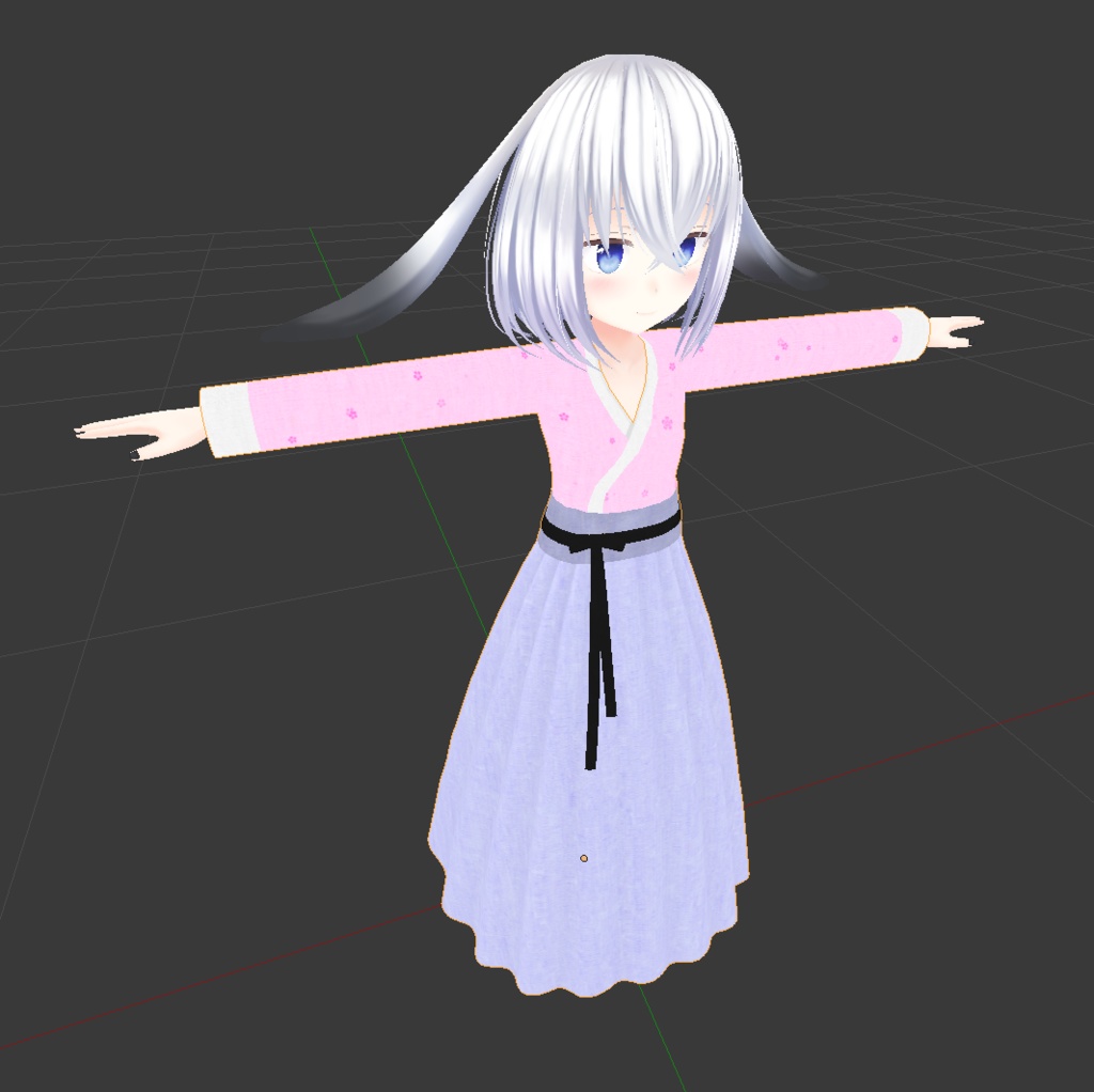 퍼지 한복(韓国の伝統服, 韓国の着物,fuzzy hanbok) v0.3