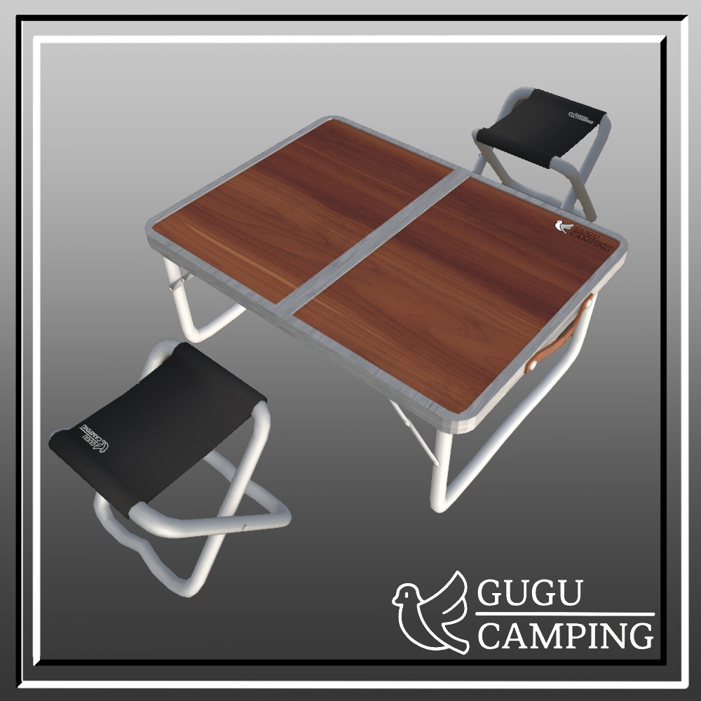 가벼운 캠핑 의자, 테이블 (軽いキャンプチェア、テーブル)