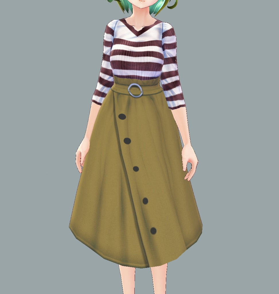 【Vroid用】スカートとカットソー【Update!!】