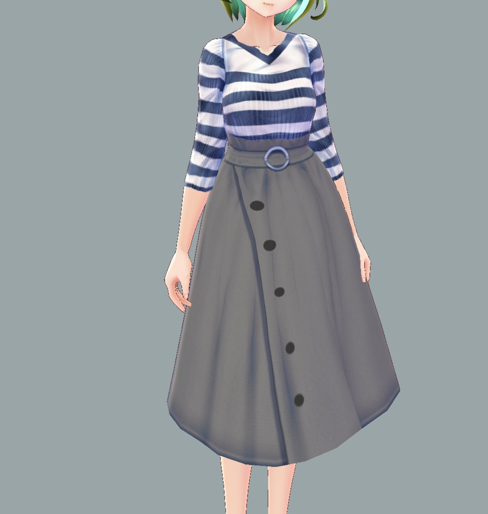 【Vroid用】スカートとカットソー【Update!!】