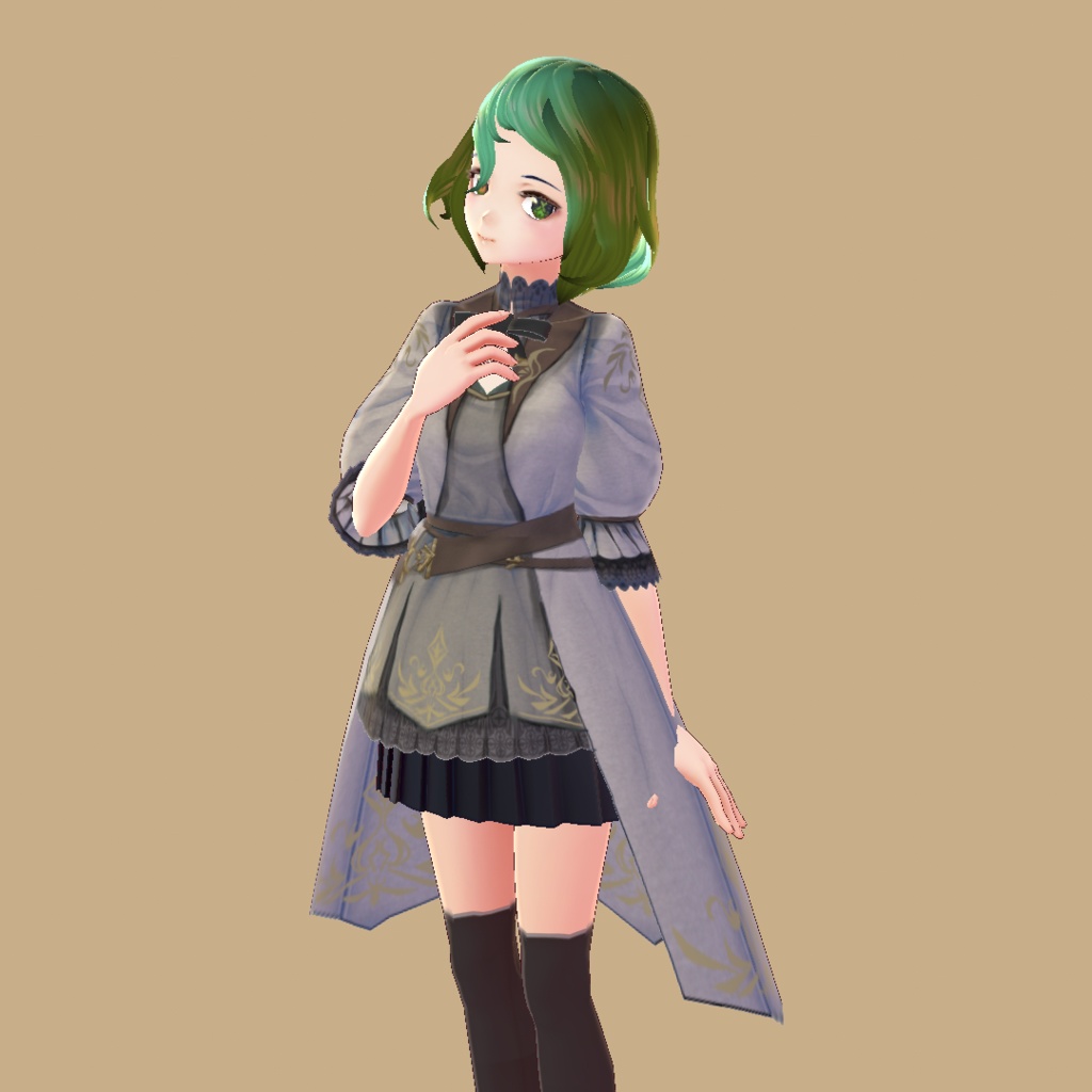 【Vroid用】ファンタジー風魔法使い衣装