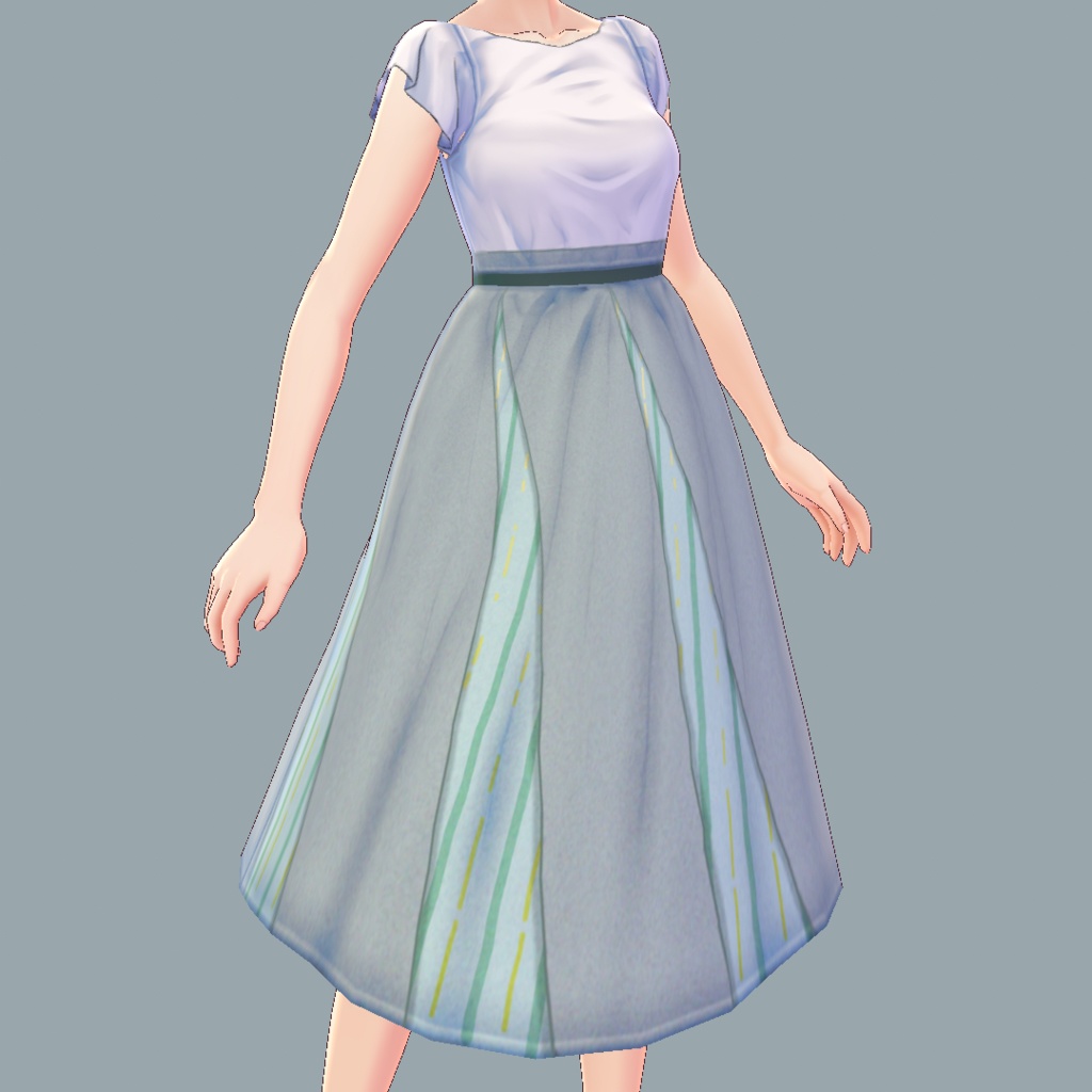 【Vroid用】スカートとシャツ