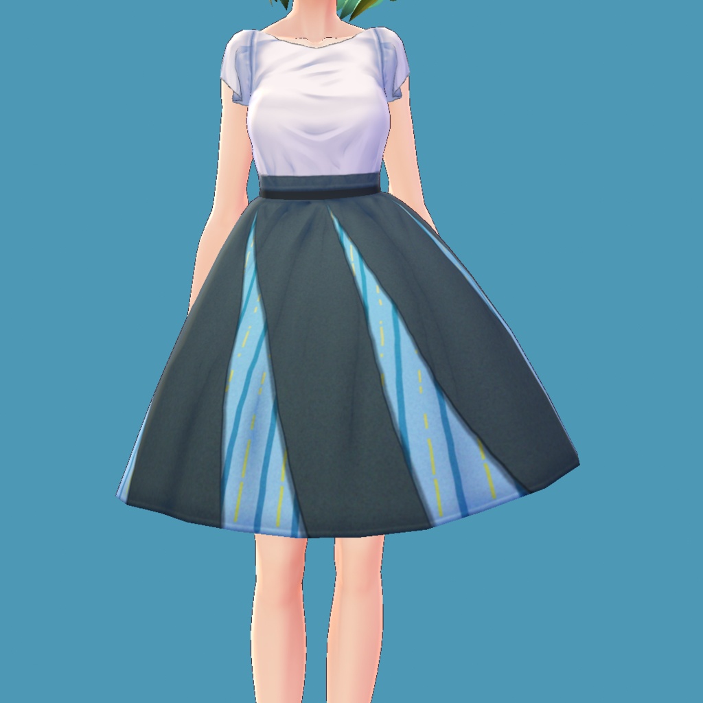 【Vroid用】スカートとシャツ
