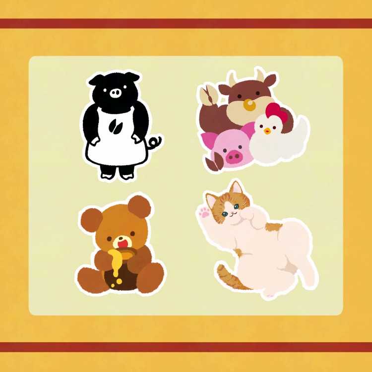 オリジナルアニマルアクリルスタンド