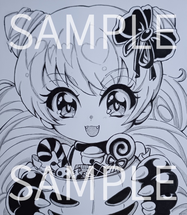 オリジナルキャラクターミニ色紙