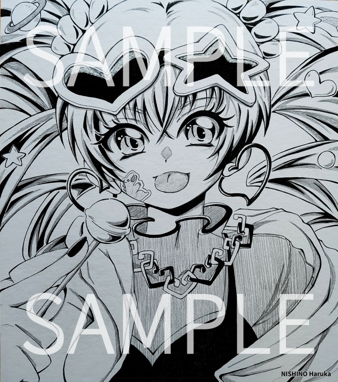 オリジナルキャラクター色紙