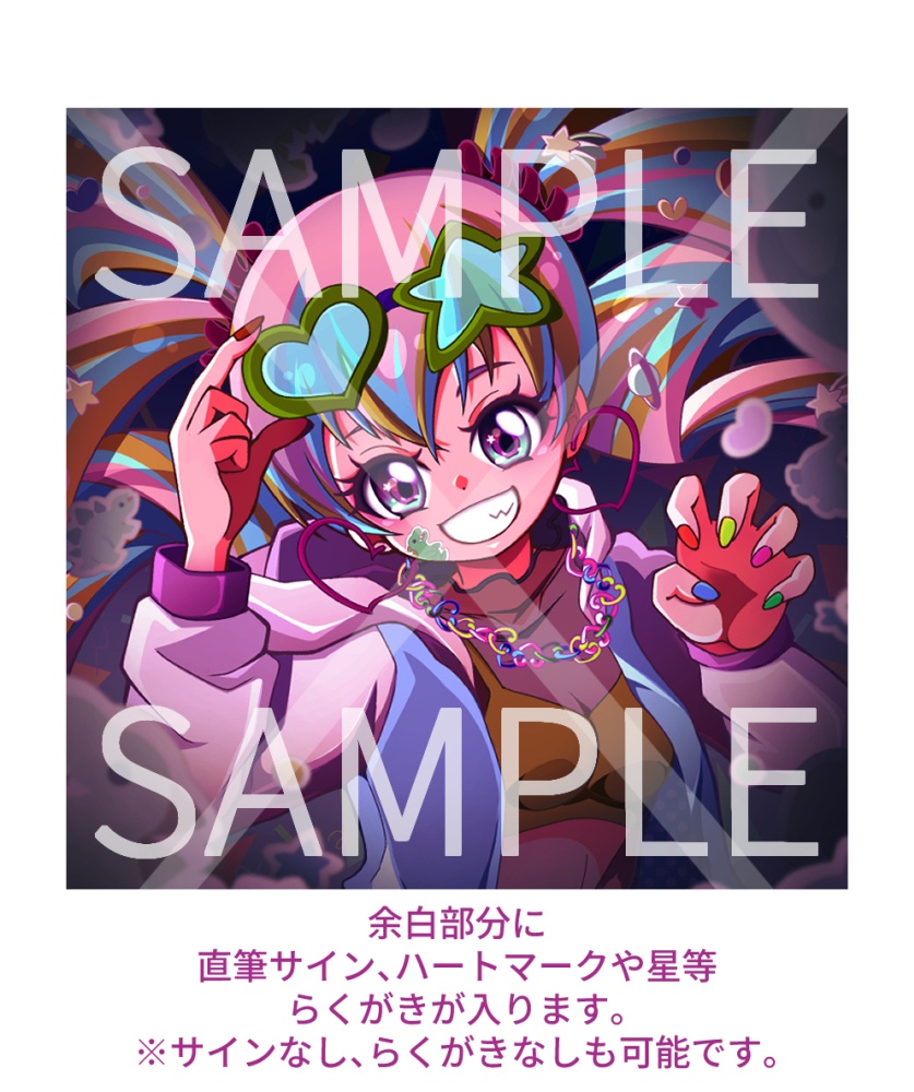 オリジナルキャラクターインスタントフォト風カード