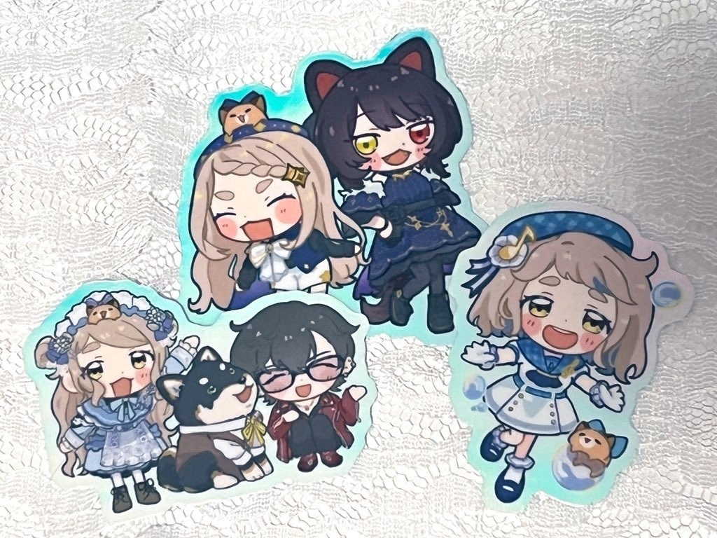 【非公式】自立アクリルブロック+ステッカー セット