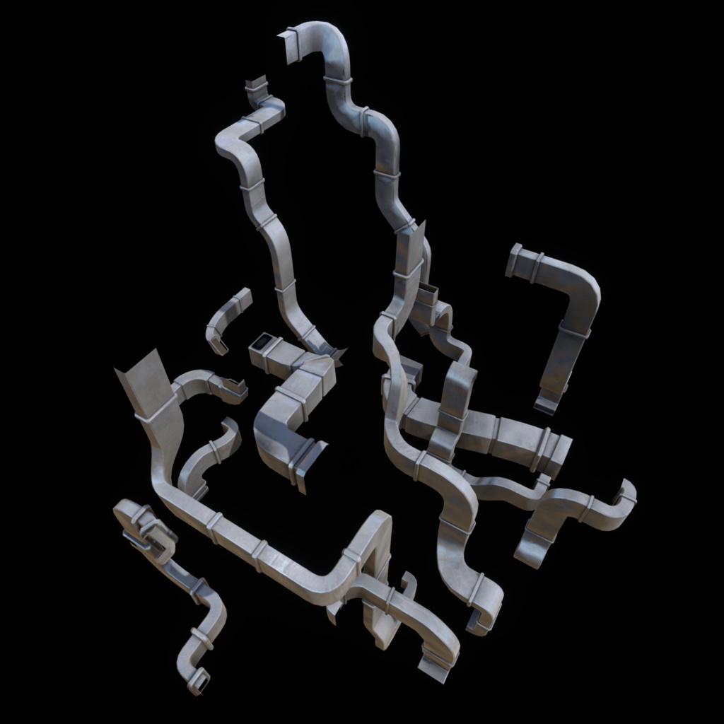 【Unity向け】路地裏学園 - Urban Back Alley Props 301点