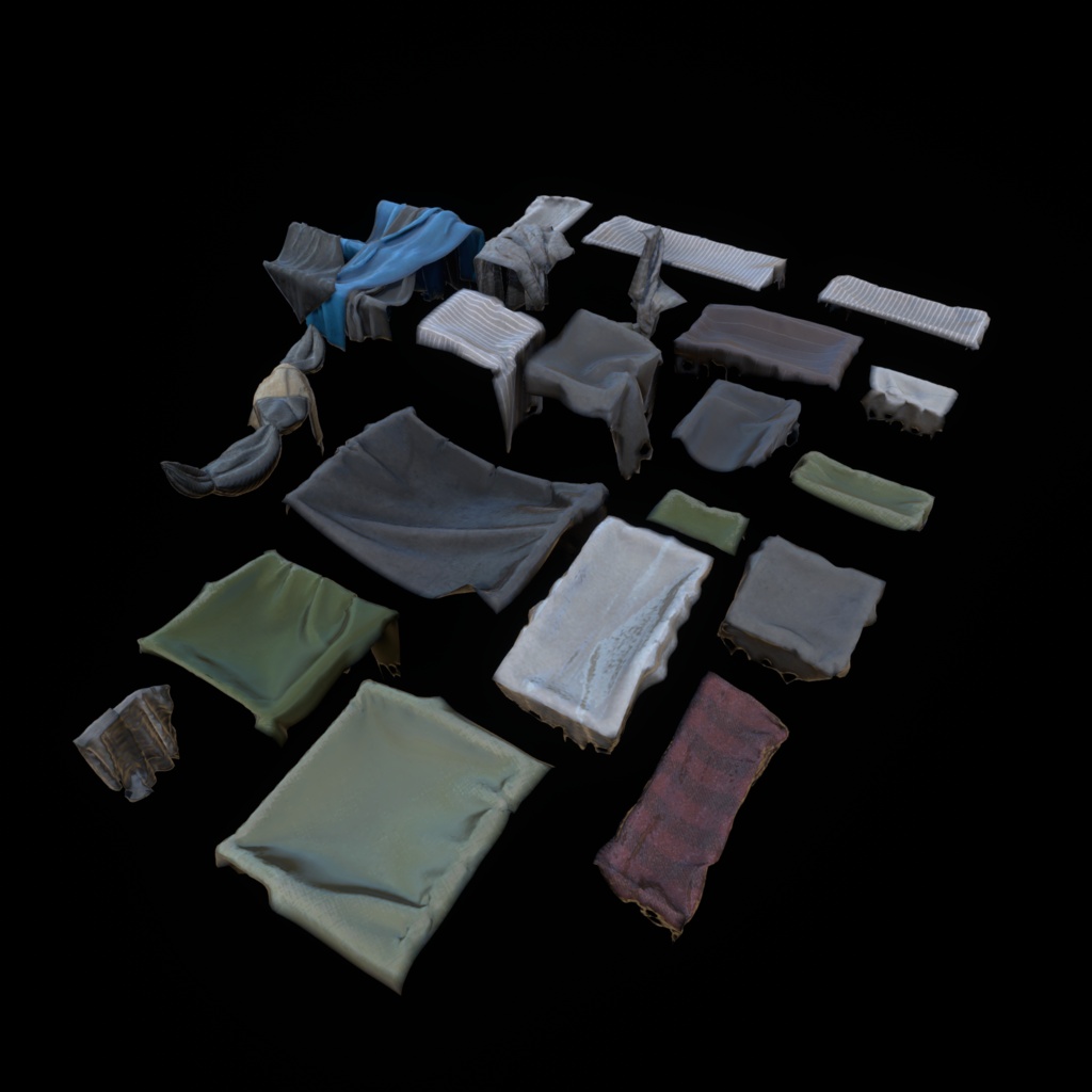 【Unity向け】路地裏学園 - Urban Back Alley Props 301点