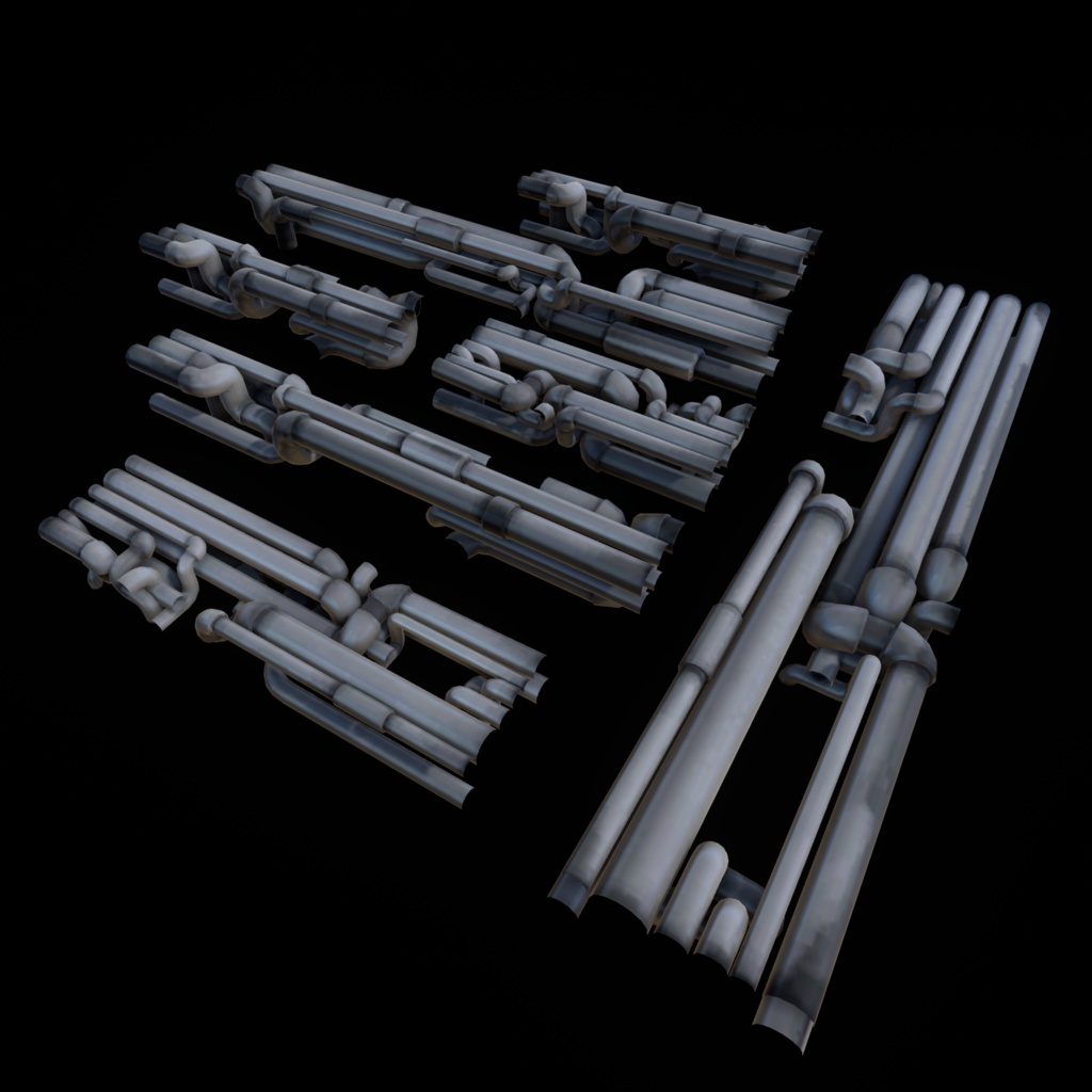 【Unity向け】路地裏学園 - Urban Back Alley Props 301点