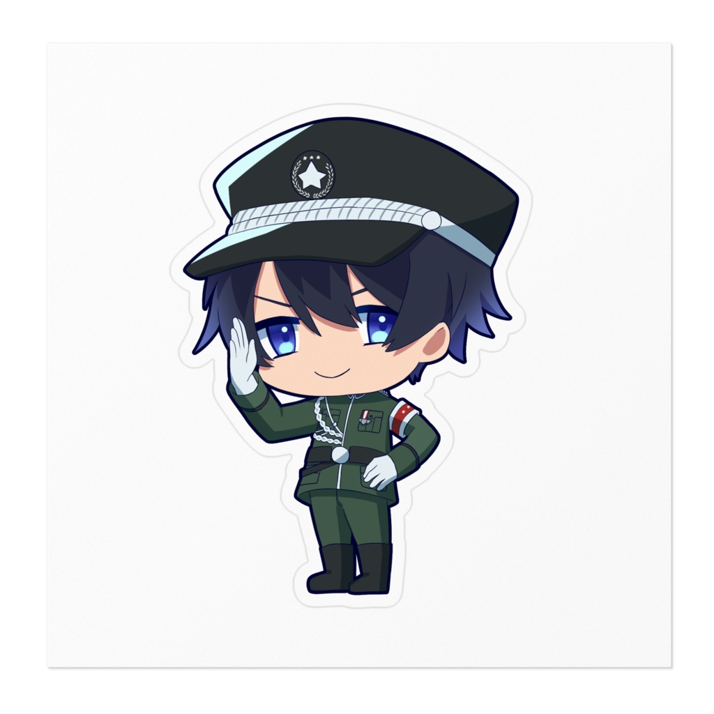 蒼月真ちびキャラステッカー