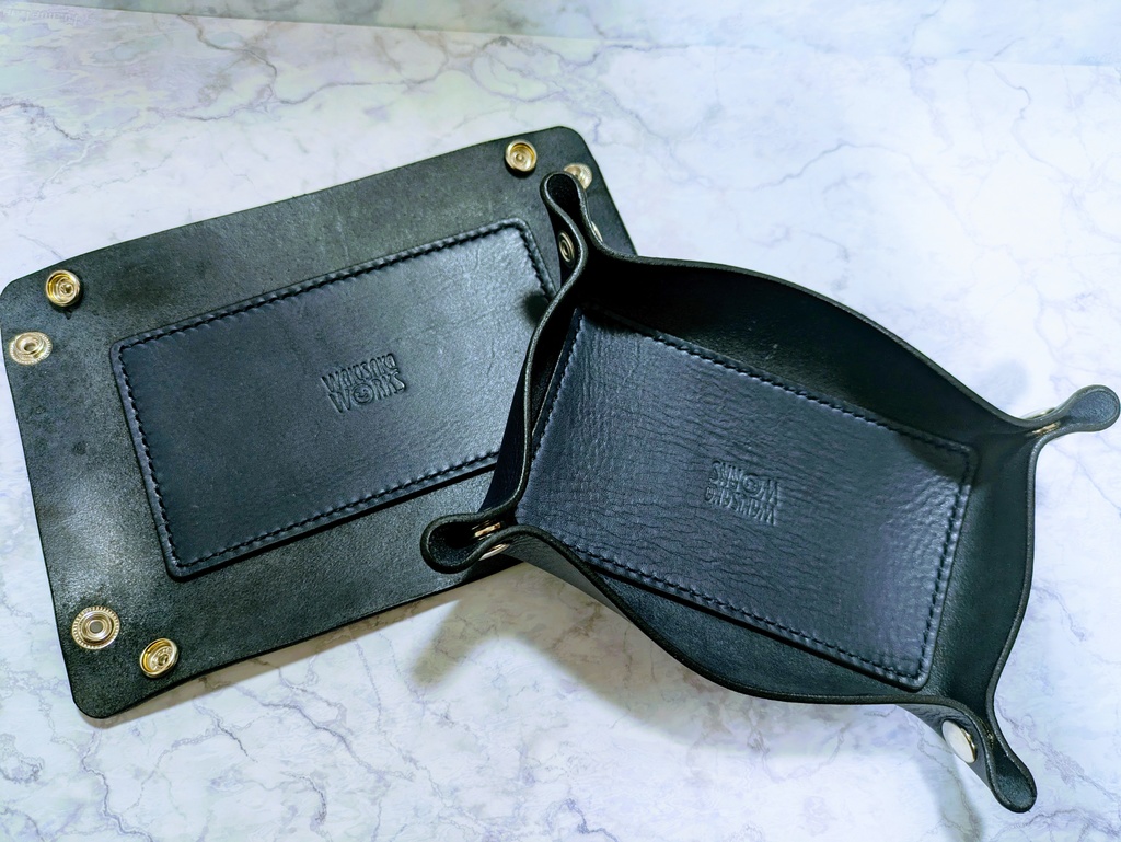 本革製レザートレイ