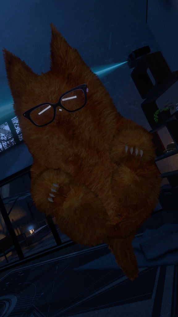 ネコチヤン耳,しっぽぶち伸ばしシェイプキー‼️